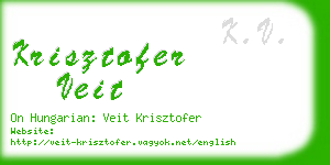 krisztofer veit business card